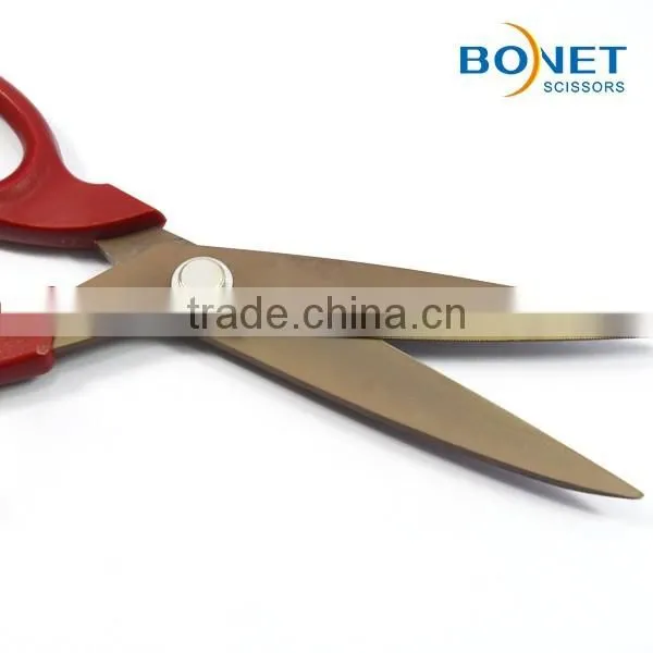 S14015S FDA qualified 9" plastic handle professional tailor different types of scissors