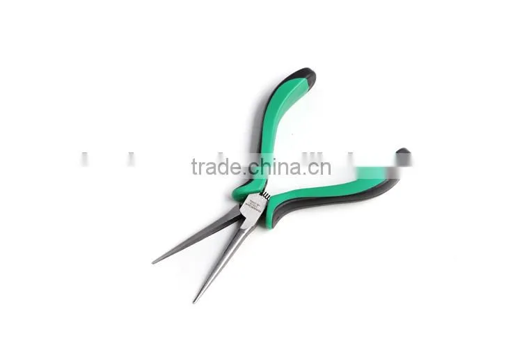 Professional Mini needle nose pliers with rubber handle