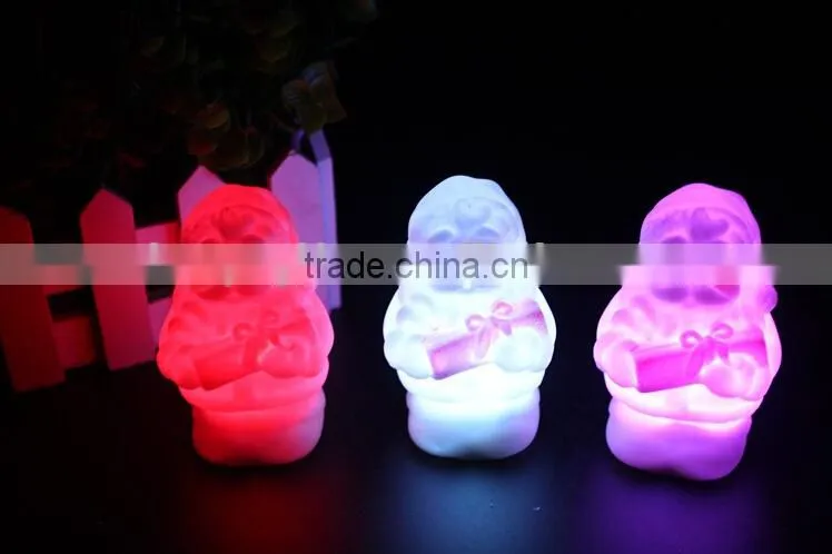 Colorful LED christmas light LED Santa light gifts Nightlight wholesale