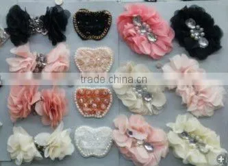 chiffon flower hair clip