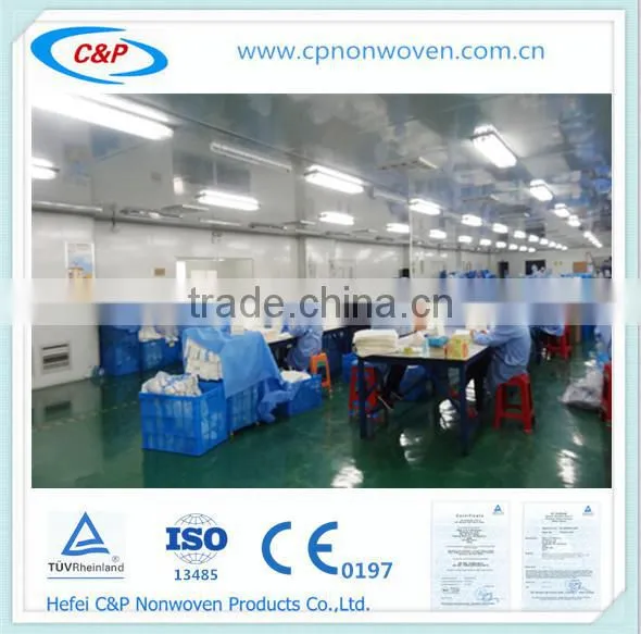 Disposable Sterile Blue SMS Nonwoven Standard Surgical Gown/Reinforced Surgical Gown