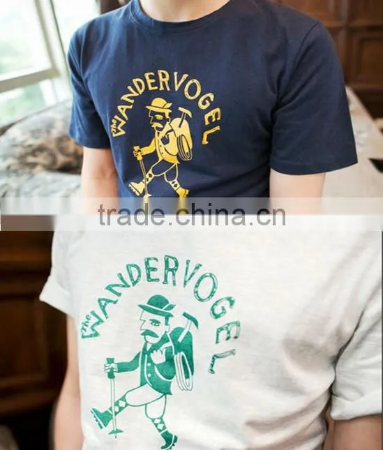 Gold Foil Printing Man T Shirt Wholesale