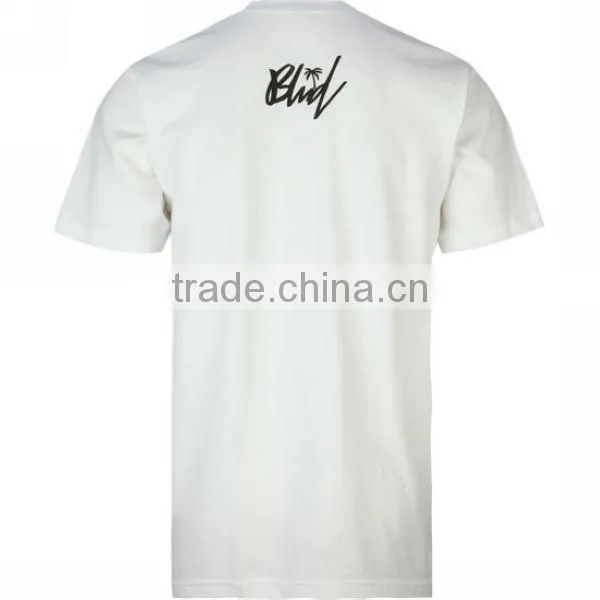 Customed design white sport print t shirt