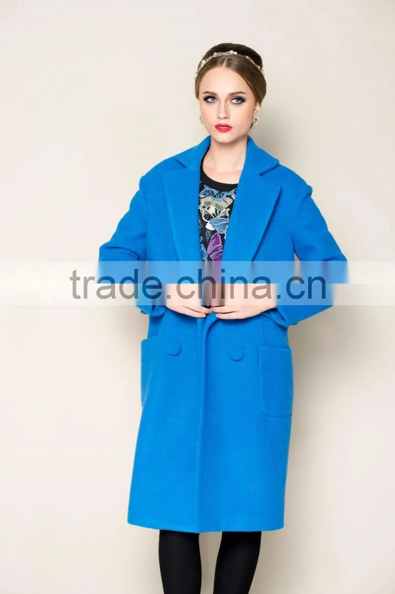OEM designed 2015 latest collection winter korean womens trench coat fashion 2015