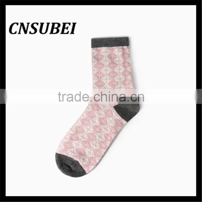 Shaoxing socks factory cute 3D cozy cartoon design young girl teen tube cartoon socks for wholesale