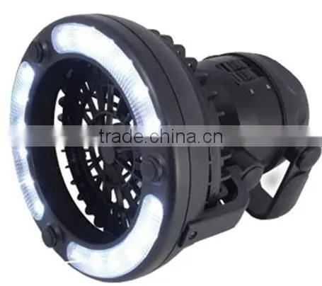 2Pcs Deluxe Camping Combo 18-LED Lantern Fan Tent Hanging Outdoor Light