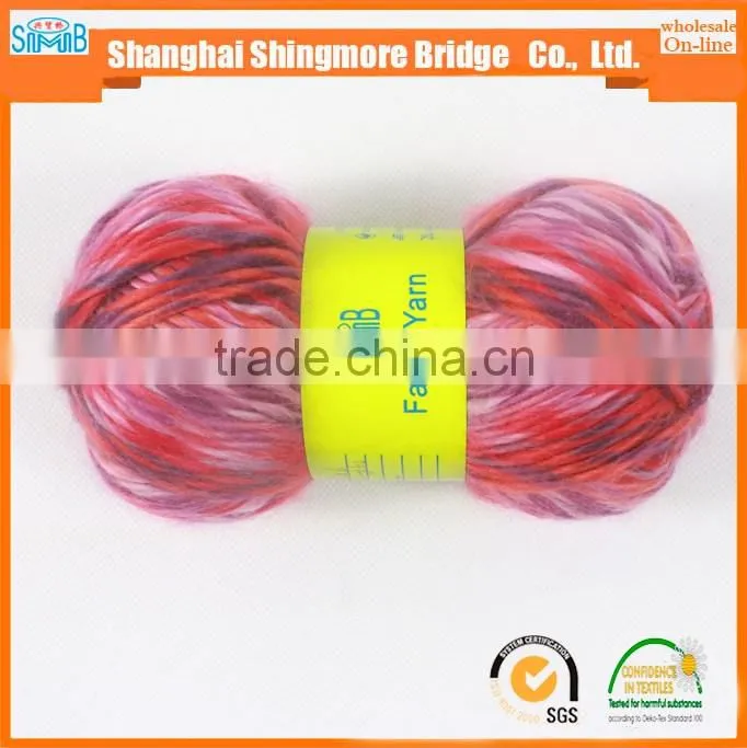 yarn supplier cheap wholesale high quality top dyed 100 acrylic 2 ply roving yarn for hand knitting
