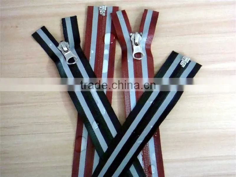 Custom Reflective Iron on zipper pulls for cloth