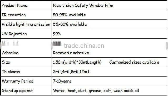 Hot Selling Professional film security film for car