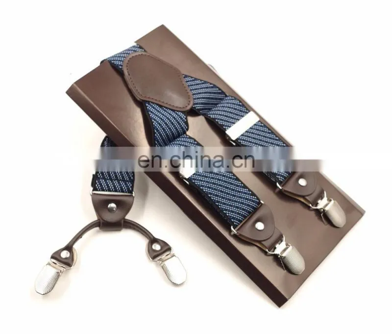 Yiwu wholesale high quality colorful suspenders,custom printing suspenders,adjustable metal clips suspenders