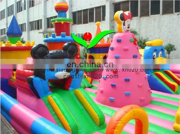 Giant amusement park outdoor fun city inflatable 10x8m