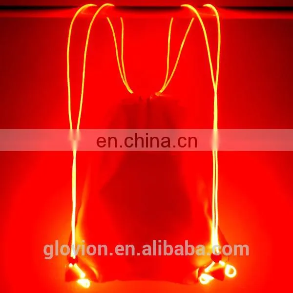 Glovion outdoor flashing bag colorful sport bags led backpack