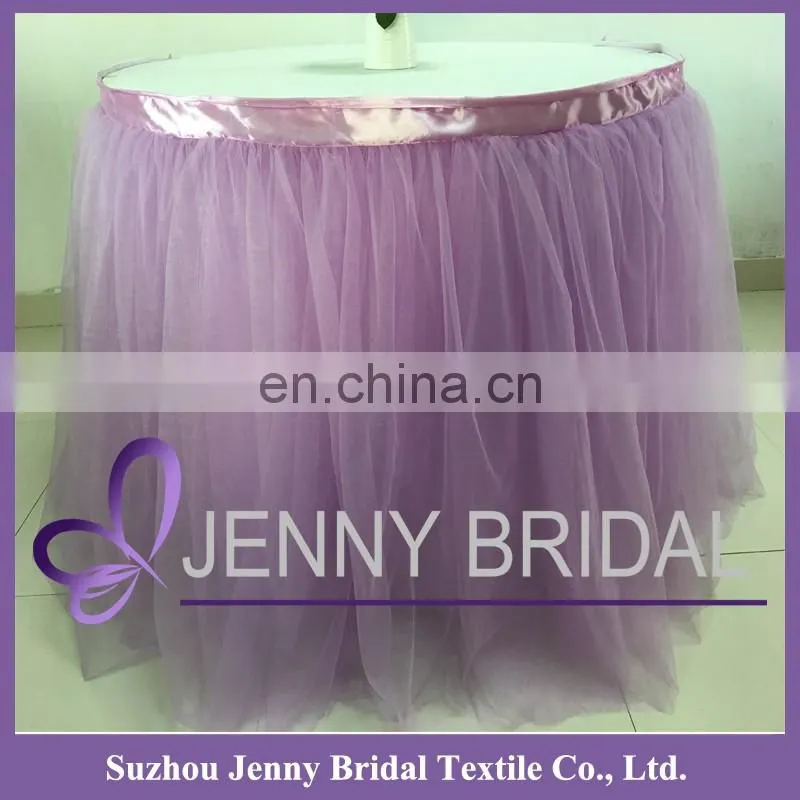 TC091#25 hawaiian table skirt images decorative table skirts puffy tulle skirt