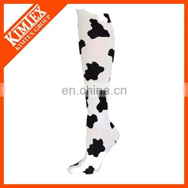 OEM design winter knit cycling tube sublimation printed socks