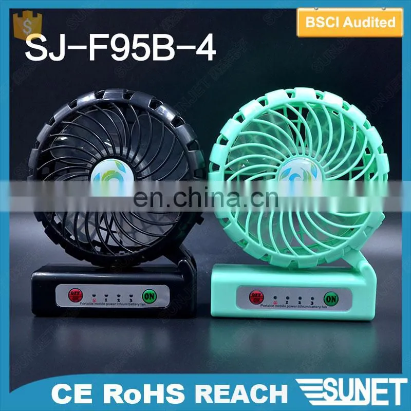 customized LOGO printing portable rechargeable mini fan with usb
