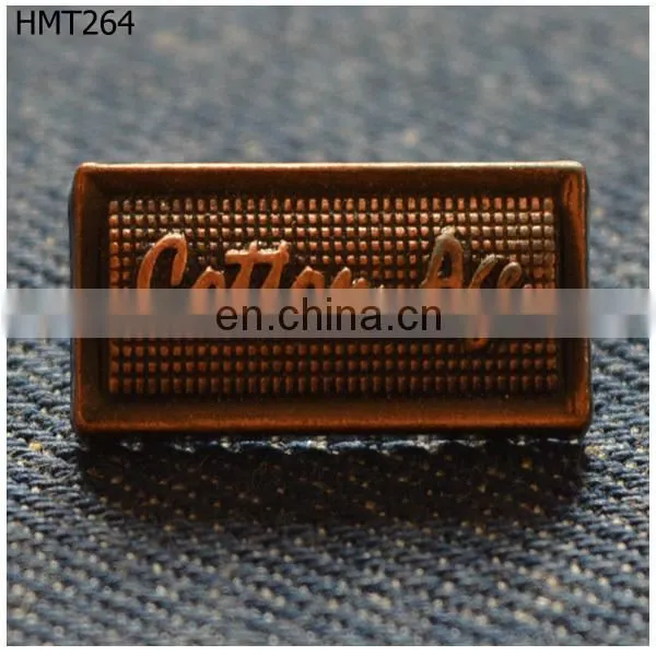 Charming fashion metal logo for jeans