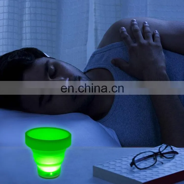 2018 Hot sales camping cup & home glass led flashing cup
