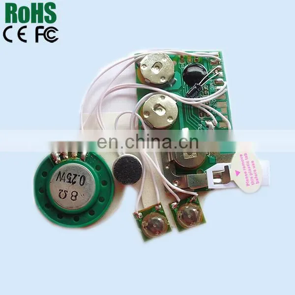 Mini voice recorder chip for promotion greeting cards