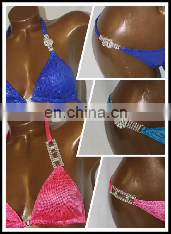 Fashion silver bra bikini connectors for ladies swimwear accessory