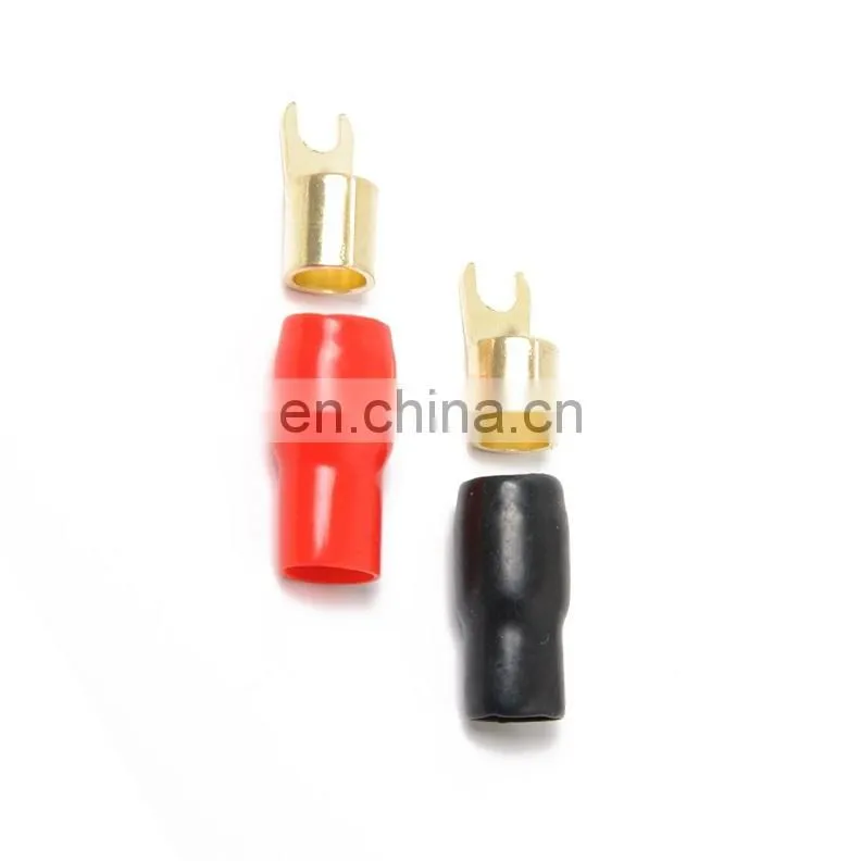 1/0awg gauge 2ga 4awg 8awg 10awg gauge Crimp fork terminal for auto car battery boat truck cable