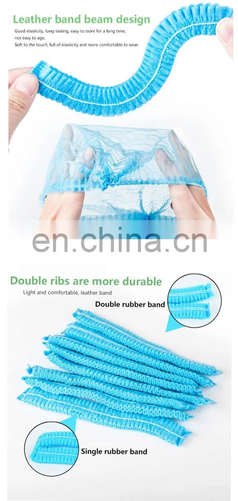 Anti Dust Breathful Disposable Hat Hair Net Non Woven mob Caps