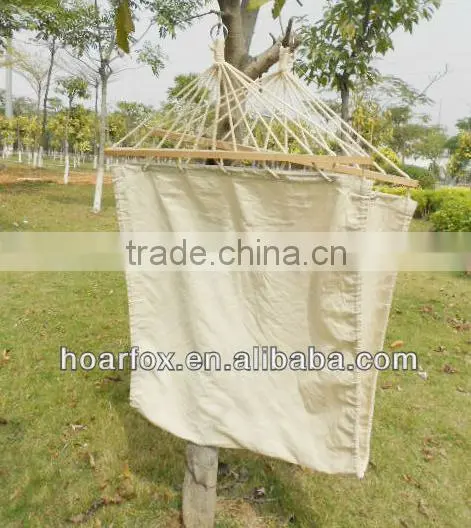outdoor Cotton hammock with wooden bar