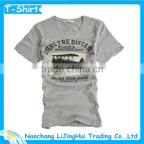 2015 hotest sale custom 100% cotton high quality plain t-shirt