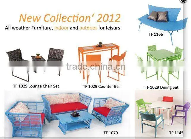 High Quality Stackable Outdoor Rattan Modern Dining Set