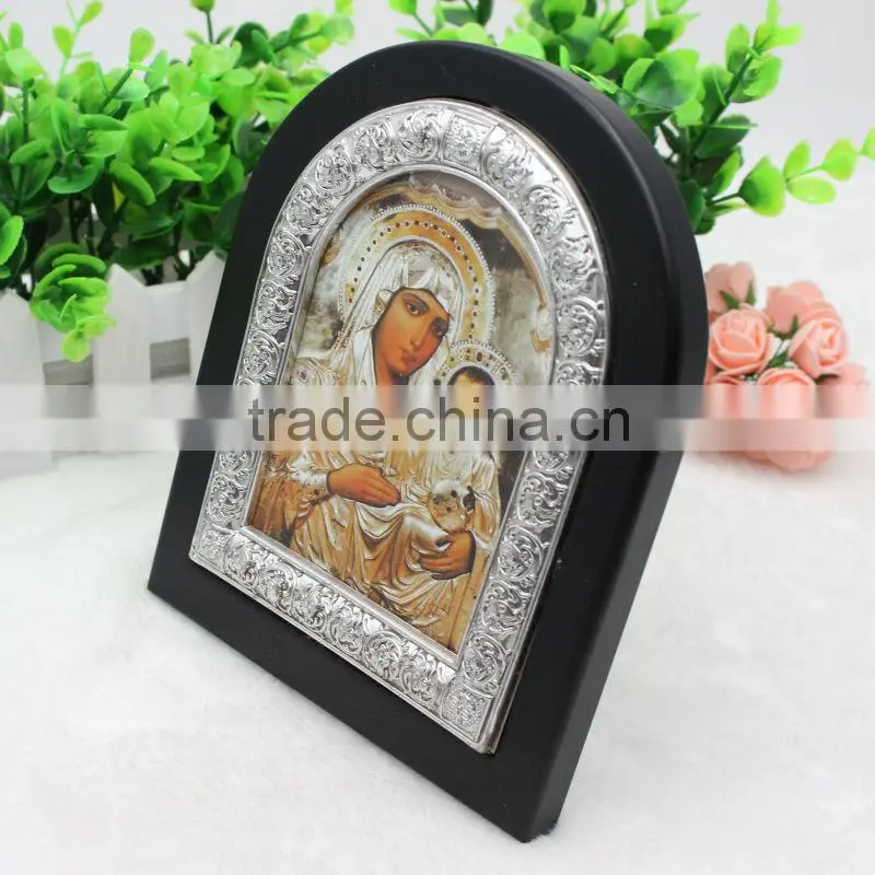 Virgin Mary of Jerusalem Wood Frame