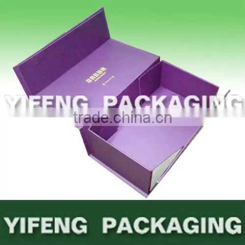 China supplier OEM cheap folding with silk wine presentation boxes