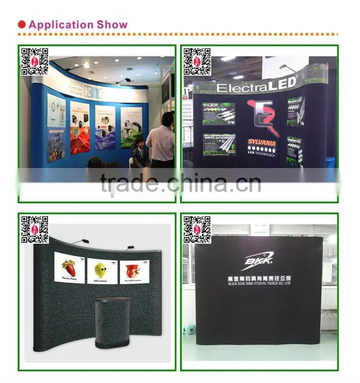 Trade Show Exhibition Stand With Fabric Graphic