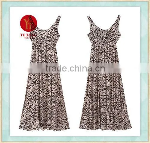 High quality leopard skin women suspender skirt