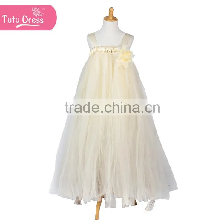 2016 beautiful handmade dresses for girls fashion girls puffy dresses for kids