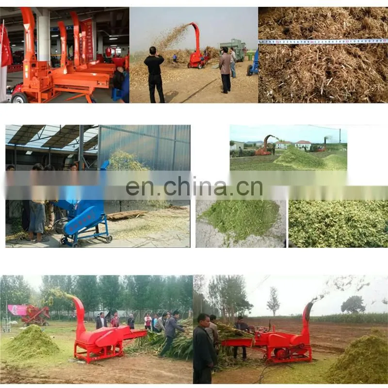 Easy operated electric manufacture cow farm dry and fresh corn straw feed forage grass maize silage chopper machine