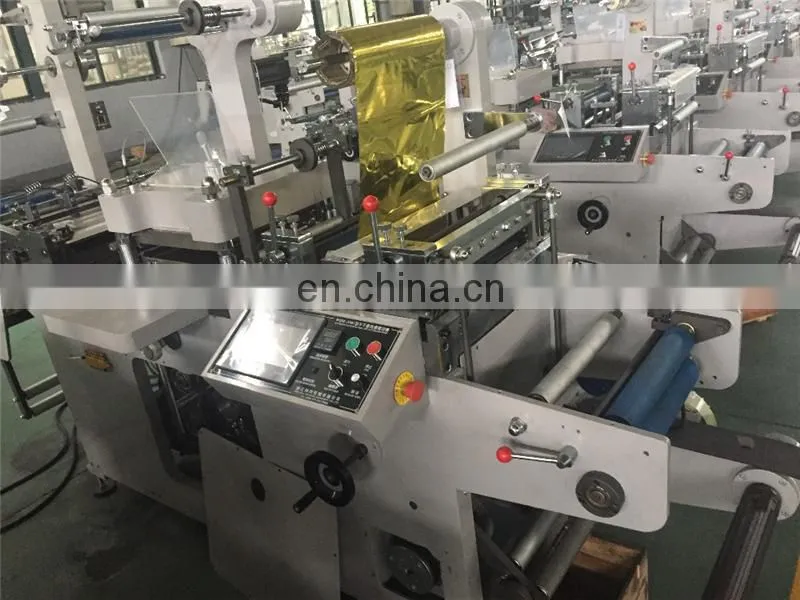 UTM420 Automatic Flatbed Pet laser label Die Cutting Machine, Flat bed hot stamping sticker punching press cutter