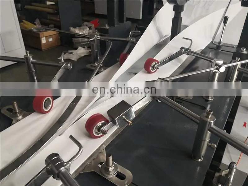 HD400E Automatic degradable v-shaped sharp flat bottom paper bag making machine