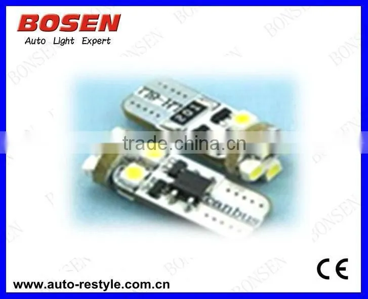 2013 non-polarity Canbus LED lamps T10-8SMD-3528-CB