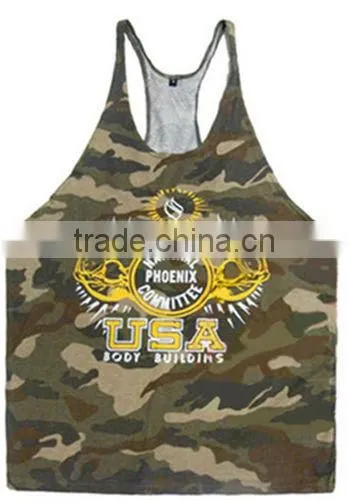 fashion gym singlets from china manufacturers/stringer vest for club sports clothes/wholesale gym tops for mens garments