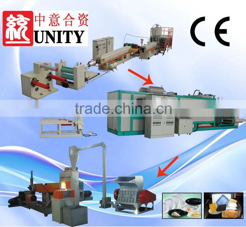 Plastic disposable lunch box machine