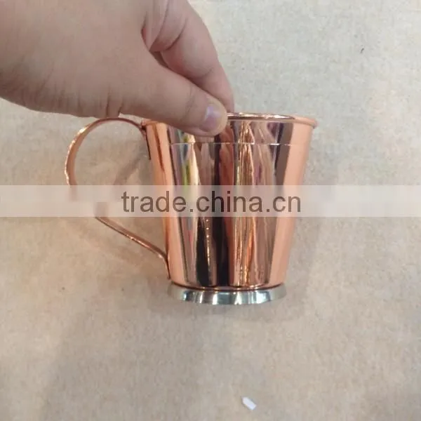 12oz Copper Mint Julep Cup, Stainless steel glass cup, copper mug