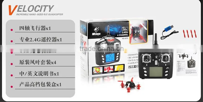 Newest Mini Quadcopter WL Toys Velocity V272 RC Quadcopter 4.0CH 2.4GHz Control Nano Size RC Quadcopter Mini Drone 3D Rotating