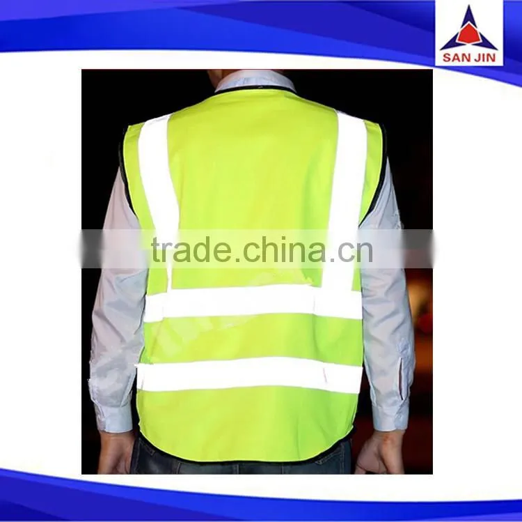 reflective vest with pockets high visibility safety vest road safety vest