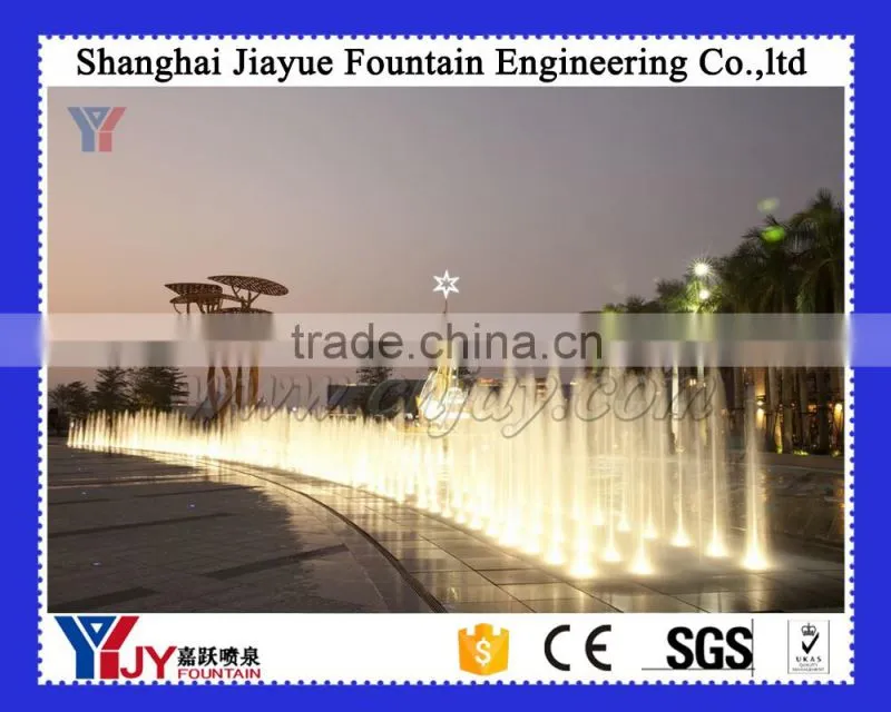 square white dry musical fountains