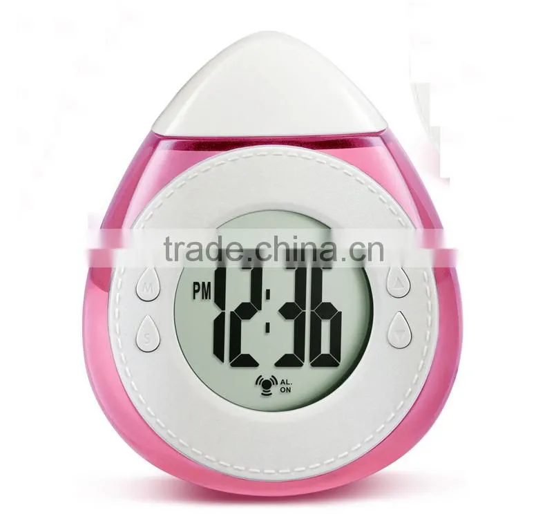 Digital Alarm Clock waterdrop shape Led Clocks Alarm Temperature
