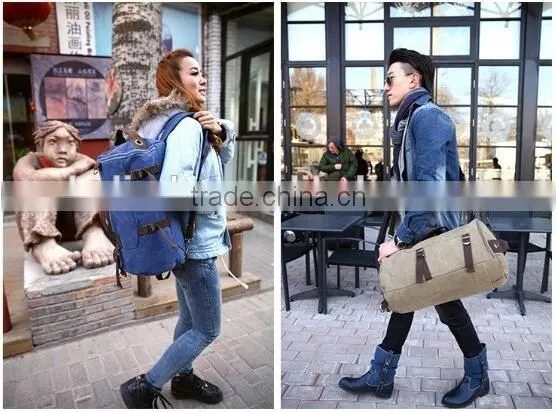 Large capacity man travel bag outdoor mountaineering backpack men bags hiking camping canvas bucket shoulder bag