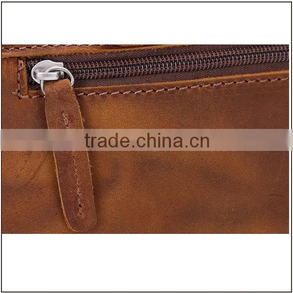 Vintage top grain leather tote briefcase men genuine leather briefcase