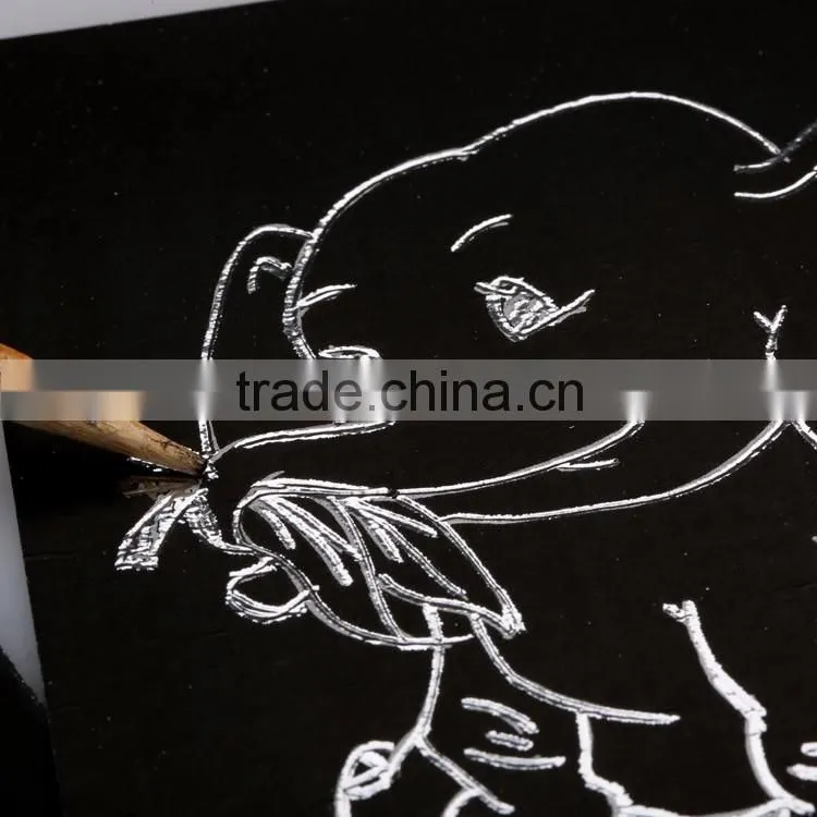 Silver engraving art foil