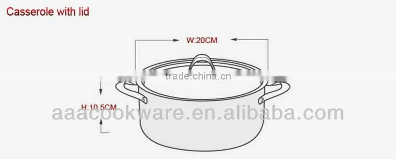 Stainless Steel Lid Charming Hard Anodized Aluminium Pot