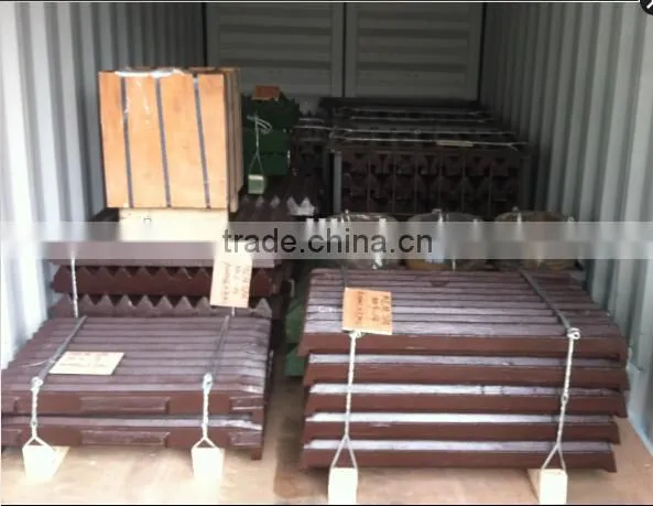 Metso crusher spare parts,jaw plate C125