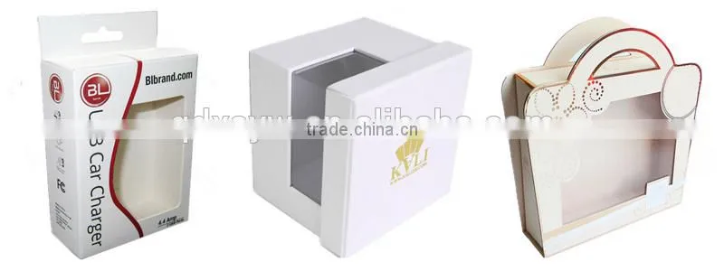 2016 New Style Thin Cardboard Box Packaging With Window